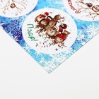 Наклейки новогодние для цветов и подарков «Везухи», 16 х 9.5 см - Фото 3