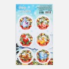 Наклейки новогодние для цветов и подарков «Дракоша», 16×9.5 см - Фото 1