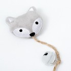 Игрушка для кошек с кошачьей мятой и перьями «Бурундук», 10 см, с бубенчиком - Фото 2