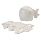 Чайная пара керамическая «Ёлочка», 2 предмета: кружка 200 мл, блюдце 18×15,3 см - Фото 5