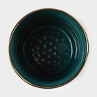 Подставка керамическая для столовых приборов Gold, 10,5×10,5×13 см, цвет зелёный - фото 4400417