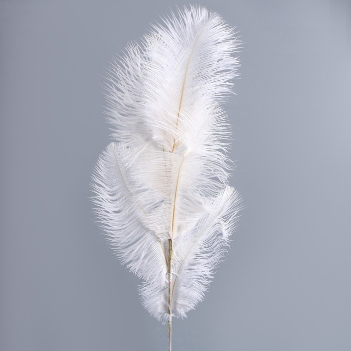 Декор из перьев "Фонтан" на ножке, высота 68 см