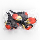 Декор птица 12 см "Снегирь" (6 шт) - фото 809277989