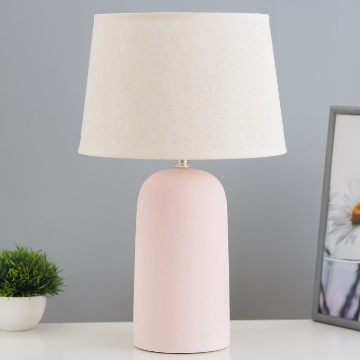 Настольная лампа "Малика" Е27 40Вт розовый 30х30х43,5см RISALUX - Фото 1