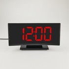 Часы - будильник электронные настольные: термометр, календарь, 17×9.5 см, 3хААА, USB - Фото 5
