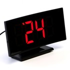 Часы - будильник электронные настольные: термометр, календарь, 17×9.5 см, 3хААА, USB - Фото 8