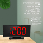 Часы - будильник электронные настольные: термометр, календарь, 17×9.5 см, 3хААА, USB - Фото 1