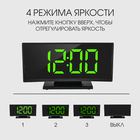 Часы-будильник электронные настольные, термометр, календарь, USB, 17×9.5 см, 3хААА - Фото 8