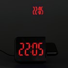 Часы - будильник электронные настольные с проекцией на потолок, календарем, 2ААА, USB - фото 7831450