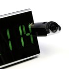 Часы электронные настольные, USB, календарь, будильник, с проекцией, зелёная индикация - Фото 12