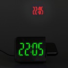 Часы электронные настольные, USB, календарь, будильник, с проекцией, зелёная индикация - Фото 10