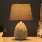Настольная лампа "Элнес" Е14 40Вт бело-серый 19х19х32 см RISALUX - Фото 2