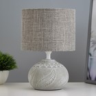 Настольная лампа "Венди" Е14 40Вт бело-серый 15х15х25 см - фото 4039205