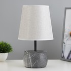 Настольная лампа "Энель" E14 40Вт серый 18,5х18,5х32 см RISALUX - фото 320470928
