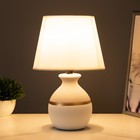 Настольная лампа "Алаис" E14 40Вт бело-серый 20х20х31 см RISALUX - Фото 2