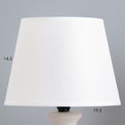 Настольная лампа "Алаис" E14 40Вт бело-серый 20х20х31 см RISALUX - Фото 3