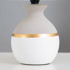 Настольная лампа "Алаис" E14 40Вт бело-серый 20х20х31 см RISALUX - Фото 4