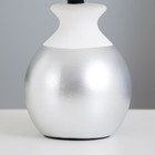 Настольная лампа "Даена" E14 40Вт бело-серебристый 20х20х31 см RISALUX - Фото 4