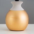 Настольная лампа "Даена" E14 40Вт серо-золотой 20х20х31 см RISALUX - Фото 4