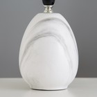 Настольная лампа "Элисса" E14 40Вт бело-серый 20х20х32 см RISALUX - фото 23106814