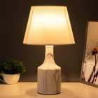 Настольная лампа "Изель" E14 40Вт бело-серый 22,5х22,5х37 см RISALUX - Фото 2