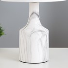 Настольная лампа "Изель" E14 40Вт бело-серый 22,5х22,5х37 см RISALUX - Фото 4