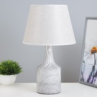 Настольная лампа "Изель" E14 40Вт серый 22,5х22,5х37 см RISALUX - фото 320396334