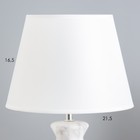 Настольная лампа "Лаена" E14 40Вт бело-серый 22,5х22,5х37 см RISALUX - Фото 3