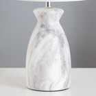 Настольная лампа "Лаена" E14 40Вт бело-серый 22,5х22,5х37 см RISALUX - Фото 4