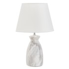 Настольная лампа "Лаена" E14 40Вт бело-серый 22,5х22,5х37 см RISALUX - Фото 6