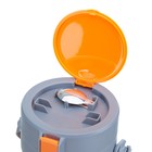 Термос для еды, 1.5 л, сохраняет тепло до 12 ч, нержавеющая сталь, пластик, оранжевый - Фото 5