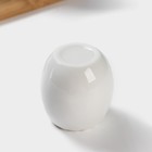 Набор керамический для специй на деревянной подставке BellaTenero, 5 предметов: солонка 70 мл, перечница 70 мл, салфетница, ёмкость для зубочисток, подставка, цвет белый - Фото 9
