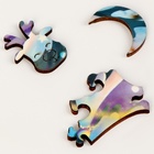 Деревянный пазл фигурный «Новый год! Волшебная ночь», светящиеся детали - Фото 4