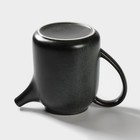 Набор керамический чайный Loft, 6 предметов: чайник 1 л, 4 кружки 250 мл, поднос 33×20 см, цвет чёрный - Фото 8