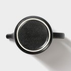 Набор керамический чайный Loft, 6 предметов: чайник 1 л, 4 кружки 250 мл, поднос 33×20 см, цвет чёрный - Фото 9