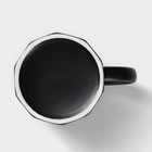 Кружка с ложкой Simple, 350 мл, керамика, чёрная - Фото 9