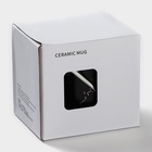 Кружка с ложкой «Чёрный мрамор», 350 мл, керамика, чёрная - Фото 10