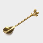 Чайная пара «Роскошь», 3 предмета: кружка 250 мл, блюдце 23.5×13 см, ложка, керамика, чёрная - Фото 7