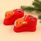 Подарочный набор новогодний: браслетики - погремушки и носочки - погремушки на ножки «Лисички», цвет красный, Крошка Я - Фото 7