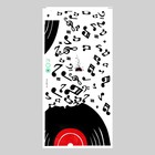 Наклейка пластик интерьерная цветная "Музыкальная пластинка" 60х30 см - Фото 2