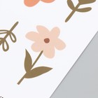 Наклейка пластик интерьерная цветная "Пастельные цветы" набор 6 листов 14,5х21 см - фото 24500082