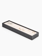 Подставка под кольца QF, 2 полосы, флок, 35×10×3 см, серо-бежевая - Фото 1