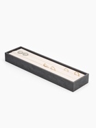 Подставка под кольца QF, 2 полосы, флок, 35×10×3 см, серо-бежевая - Фото 4