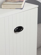 Ручка-кнопка CAPPIO RK130, мебельная, цвет черный - фото 65402566