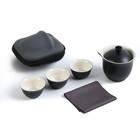Набор для чайной церемонии 5 предметов на 3 персоны: чашка 60 мл, чайник 210 мл - фото 4400691