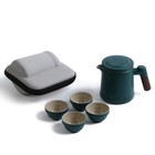 Набор для чайной церемонии 5 предметов на 4 персоны: чашка 45 мл, чайник 400 мл - фото 4400696