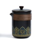 Набор для чайной церемонии 5 предметов на 3 персоны: чашка 50 мл, чайник 280 мл, черный - фото 4400728
