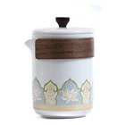 Набор для чайной церемонии ДЖЕКИЧАЙ, 5 предметов на 3 персоны: чашка 50 мл, чайник 280 мл, керамика, белый - Фото 2