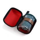 Набор для чайной церемонии ДЖЕКИЧАЙ «Наньян», 4 предмета, на 2 персоны: чашка 55 мл, чайник 400 мл, керамика, бирюзовый - Фото 6