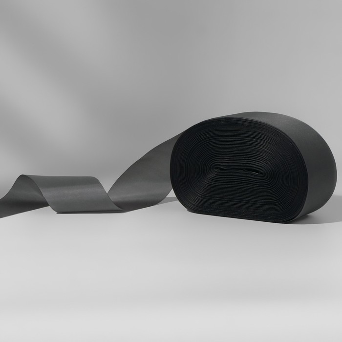 Лента капроновая, 50 мм, 100 ± 5 м, цвет тёмно-серый - Фото 1